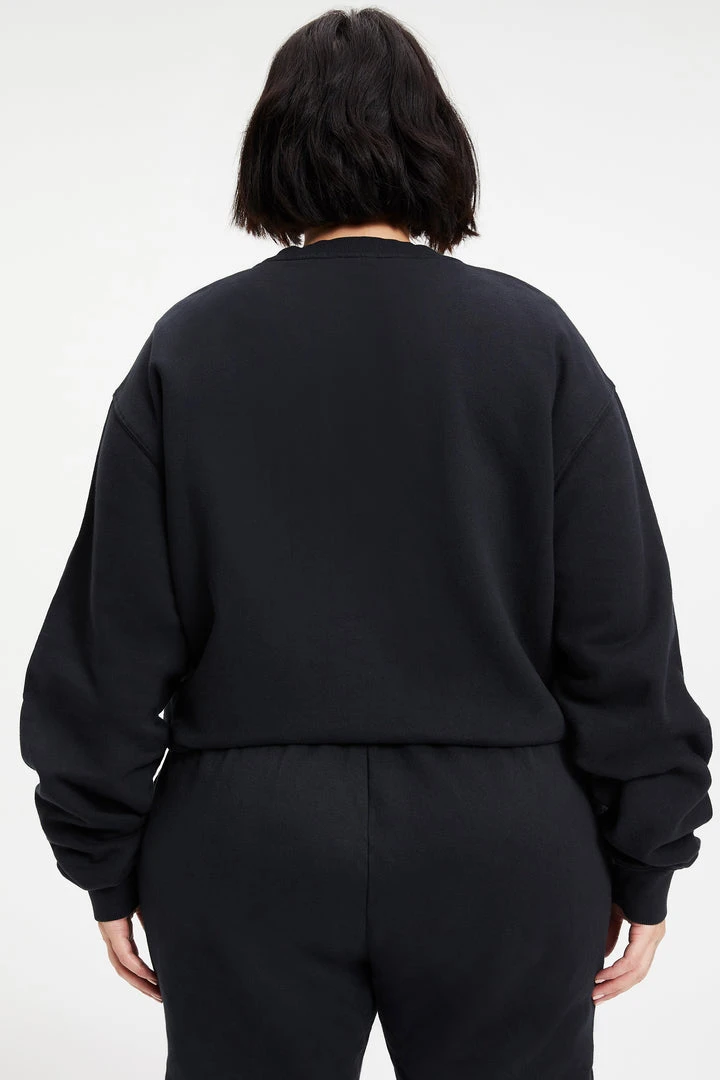 Deals 🤩 GOOD AMERICAN BOYFRIEND SWEATSHIRT | BLACK001 ❤️ 10 GOOD AMERICAN BOYFRIEND SWEATSHIRT | BLACK001