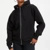 GOOD AMERICAN Sweats BOYFRIEND ZIP HOODIE | BLACK001