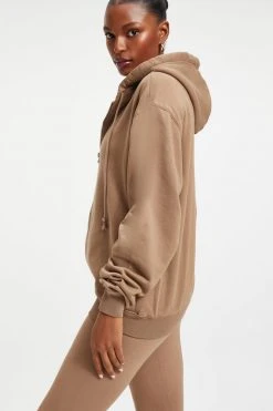 GOOD AMERICAN BOYFRIEND ZIP HOODIE | PUTTY001 Sweats