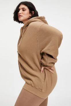 GOOD AMERICAN BOYFRIEND ZIP HOODIE | PUTTY001 Sweats