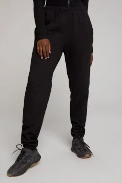 GOOD AMERICAN BOYFRIEND SWEATPANT | BLACK001 Sweats