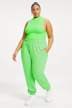 GA-SALE BOYFRIEND SWEATPANTS | CHARTREUSE003 Neon Collection