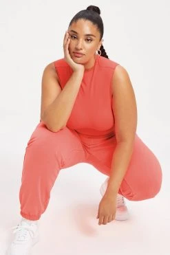 New 🎁 GA-SALE BOYFRIEND SWEATPANTS | HOT CORAL001 💯 18 GA-SALE BOYFRIEND SWEATPANTS | HOT CORAL001