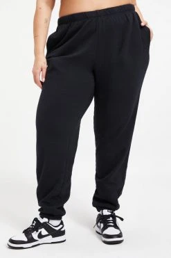 GOOD AMERICAN BOYFRIEND SWEATPANT | BLACK001 Sweats