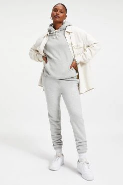 GOOD AMERICAN BOYFRIEND SWEATPANT | HEATHER GREY001 Sweats