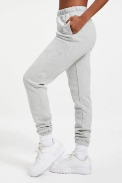 GOOD AMERICAN BOYFRIEND SWEATPANT | HEATHER GREY001 Sweats