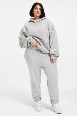 GOOD AMERICAN BOYFRIEND SWEATPANT | HEATHER GREY001 Sweats