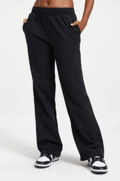 GOOD AMERICAN Sweats WIDE LEG SWEATPANT | BLACK001