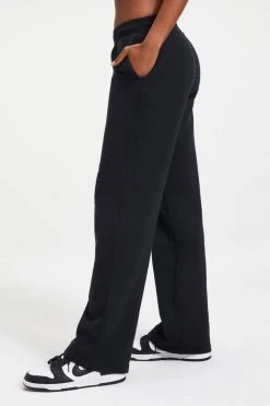 GOOD AMERICAN Sweats WIDE LEG SWEATPANT | BLACK001