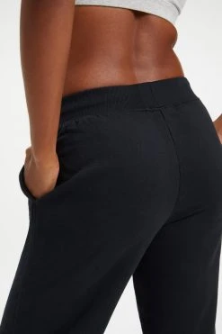 GOOD AMERICAN Sweats WIDE LEG SWEATPANT | BLACK001