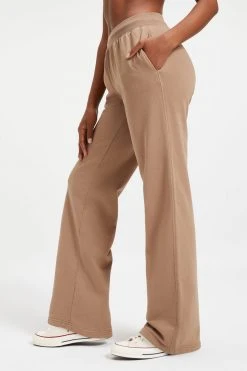GOOD AMERICAN Sweats WIDE LEG SWEATPANT | PUTTY001