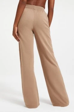 GOOD AMERICAN Sweats WIDE LEG SWEATPANT | PUTTY001