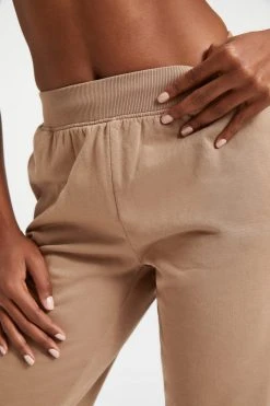 GOOD AMERICAN Sweats WIDE LEG SWEATPANT | PUTTY001