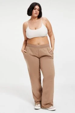 GOOD AMERICAN Sweats WIDE LEG SWEATPANT | PUTTY001