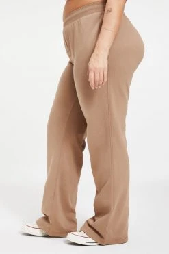 GOOD AMERICAN Sweats WIDE LEG SWEATPANT | PUTTY001