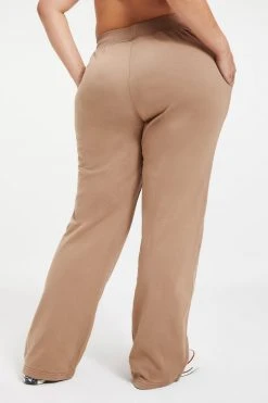 GOOD AMERICAN Sweats WIDE LEG SWEATPANT | PUTTY001