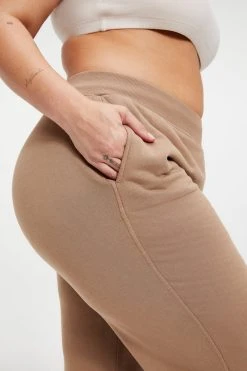 GOOD AMERICAN Sweats WIDE LEG SWEATPANT | PUTTY001