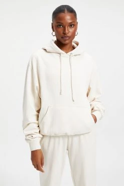GOOD AMERICAN Sweats BOYFRIEND HOODIE | BONE001
