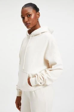 GOOD AMERICAN Sweats BOYFRIEND HOODIE | BONE001