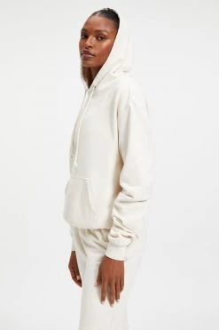 GOOD AMERICAN Sweats BOYFRIEND HOODIE | BONE001