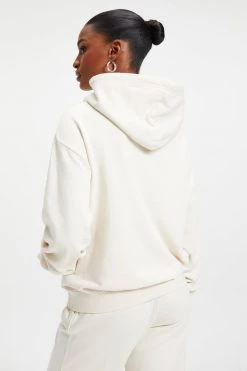GOOD AMERICAN Sweats BOYFRIEND HOODIE | BONE001