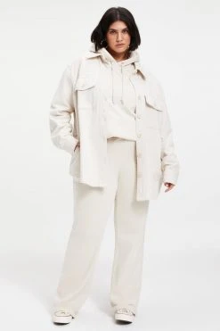 GOOD AMERICAN Sweats BOYFRIEND HOODIE | BONE001