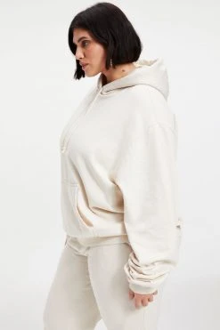 GOOD AMERICAN Sweats BOYFRIEND HOODIE | BONE001
