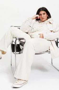 GOOD AMERICAN Sweats BOYFRIEND HOODIE | BONE001