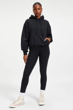 GOOD AMERICAN Sweats BOYFRIEND HOODIE | BLACK001