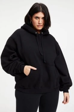 GOOD AMERICAN Sweats BOYFRIEND HOODIE | BLACK001