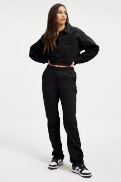 GA-SALE RELAXED FLEECE PANT | BLACK001