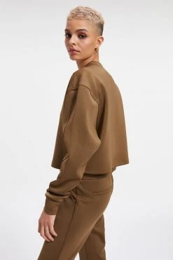 GA-SALE SCUBA CROPPED HENLEY | FOG001 Sweats