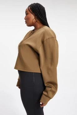 GA-SALE SCUBA CROPPED HENLEY | FOG001 Sweats