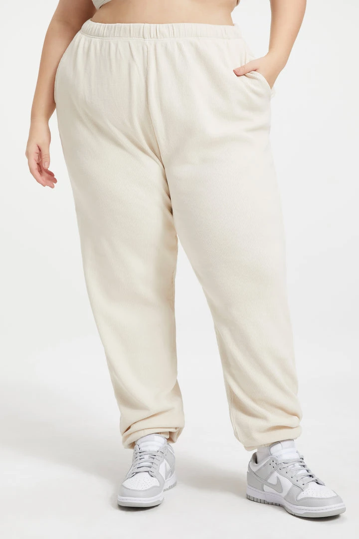 Cheap ✨ GOOD AMERICAN Sweats THERMAL BOYFRIEND SWEATPANT | BONE001 🔥 8 GOOD AMERICAN Sweats THERMAL BOYFRIEND SWEATPANT | BONE001