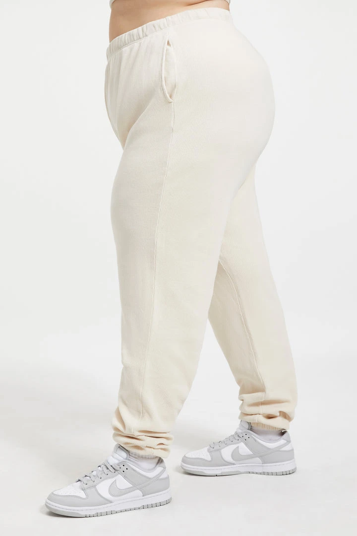 Cheap ✨ GOOD AMERICAN Sweats THERMAL BOYFRIEND SWEATPANT | BONE001 🔥 9 GOOD AMERICAN Sweats THERMAL BOYFRIEND SWEATPANT | BONE001