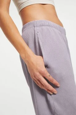 GA-SALE THERMAL BOYFRIEND SWEATPANT | LILAC MIST001