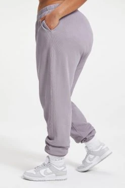 GA-SALE THERMAL BOYFRIEND SWEATPANT | LILAC MIST001