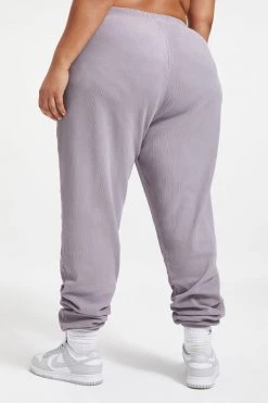 GA-SALE THERMAL BOYFRIEND SWEATPANT | LILAC MIST001