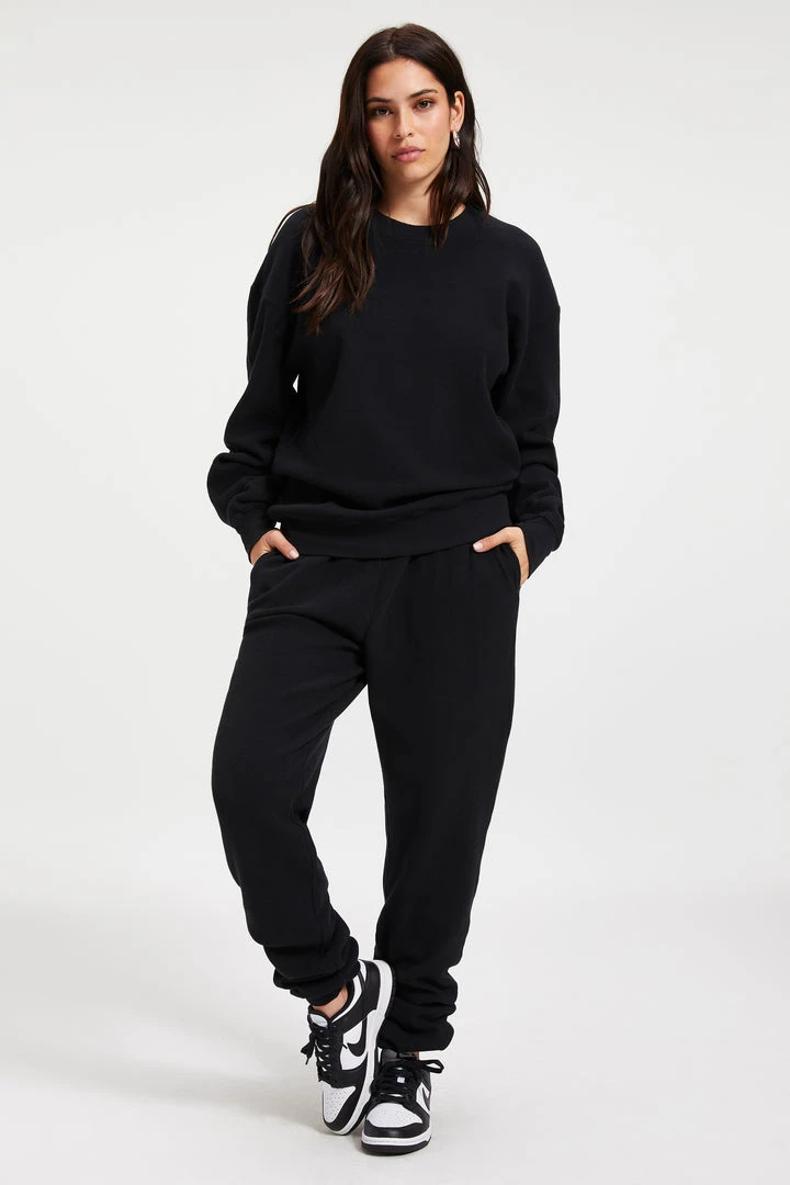 Buy ๐ GOOD AMERICAN THERMAL BOYFRIEND SWEATSHIRT | BLACK001 ๐ 2 GOOD AMERICAN THERMAL BOYFRIEND SWEATSHIRT | BLACK001
