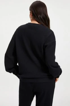 Buy ๐ GOOD AMERICAN THERMAL BOYFRIEND SWEATSHIRT | BLACK001 ๐ 16 GOOD AMERICAN THERMAL BOYFRIEND SWEATSHIRT | BLACK001