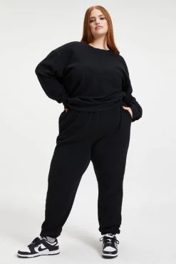 Buy ๐ GOOD AMERICAN THERMAL BOYFRIEND SWEATSHIRT | BLACK001 ๐ 18 GOOD AMERICAN THERMAL BOYFRIEND SWEATSHIRT | BLACK001