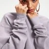GA-SALE THERMAL BOYFRIEND SWEATSHIRT | LILAC MIST001