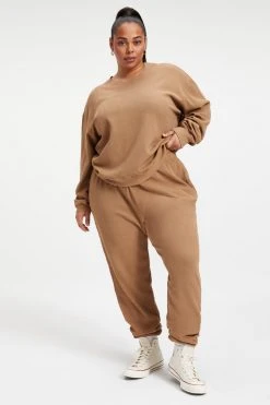 GOOD AMERICAN THERMAL BOYFRIEND SWEATSHIRT | PUTTY001