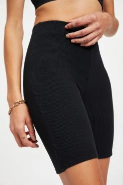 GOOD AMERICAN Bike Shorts THERMAL BIKE SHORT | BLACK001