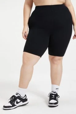 GOOD AMERICAN Bike Shorts THERMAL BIKE SHORT | BLACK001