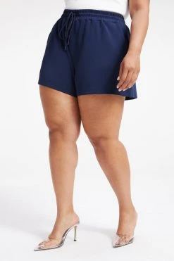 Brand new 😍 GOOD AMERICAN SCUBA DRAWSTRING SHORTS | NAVY001 ❤️ 16 GOOD AMERICAN SCUBA DRAWSTRING SHORTS | NAVY001