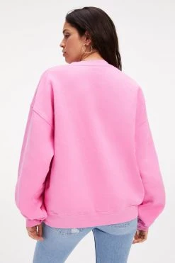 GOOD AMERICAN THE B PROJECT CEO SWEATSHIRT | LIGHT PINK