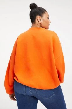 GOOD AMERICAN THE B PROJECT SELFMADE SWEATSHIRT | ORANGE