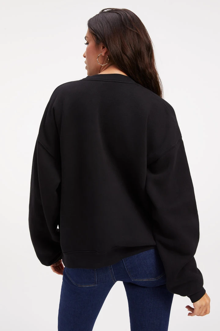 Flash Sale 🎁 GOOD AMERICAN THE B PROJECT SELFMADE SWEATSHIRT | BLACK ✨ 10 GOOD AMERICAN THE B PROJECT SELFMADE SWEATSHIRT | BLACK