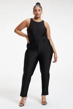 GOOD AMERICAN COMPRESSION STRAIGHT | BLACK001